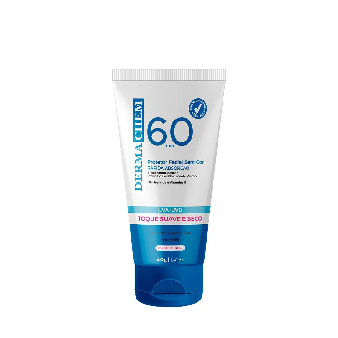 FPS 60 - Protetor Solar Facial Sem Cor Dermachem