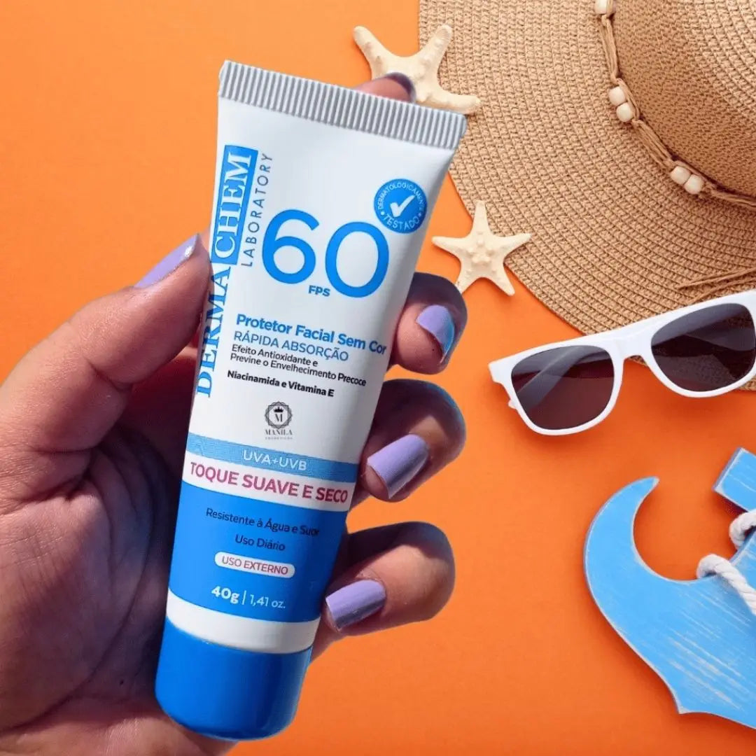 FPS 60 - Protetor Solar Facial Sem Cor Dermachem