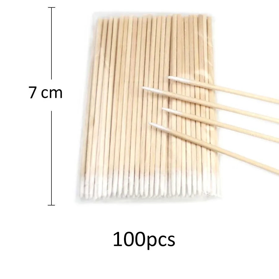 100 pçs/lote Micro Pincel Descartável Aplicador de Extensão de Cílios Pincel de Rímel Cílios Individuais para Mulheres Ferramentas de Maquiagem