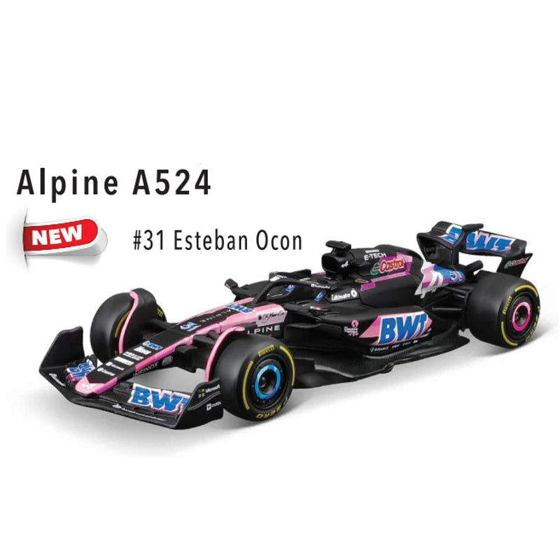 Carro de Brinquedo Mercedes-AMG Petronas F1 Team W15 2024 #44 Hamilton #63 George Russell Alloy Car Die Cast Model Toy Collectible