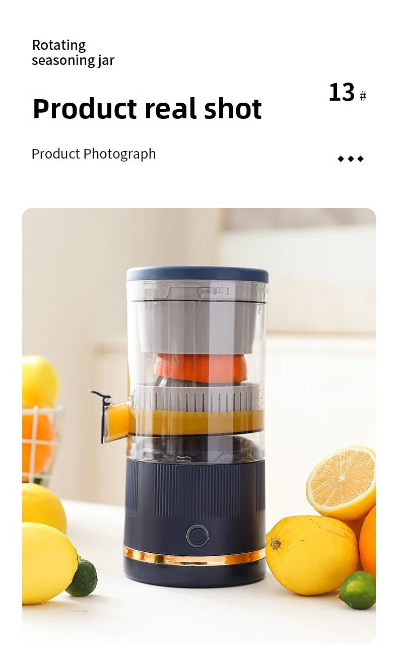 Um liquidificador mini portátil, recarregável via USB, automático e multifuncional que pode facilmente alcançar a separação de resíduos.