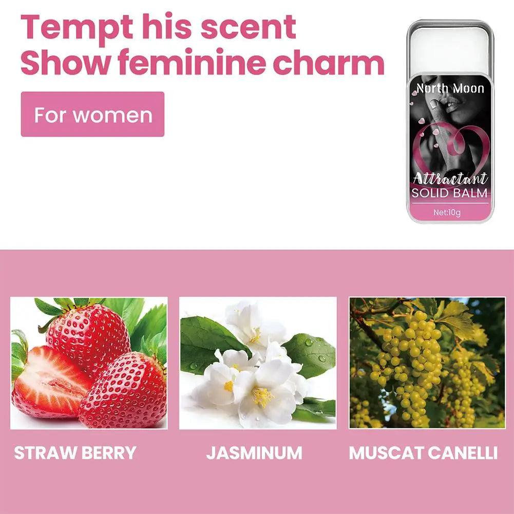 Perfume de feromônio corporal, bálsamo sólido para mulheres e homens, fragrância de bolso de longa duração, fragrância leve, perfume sólido portátil, 1/2/3 peças