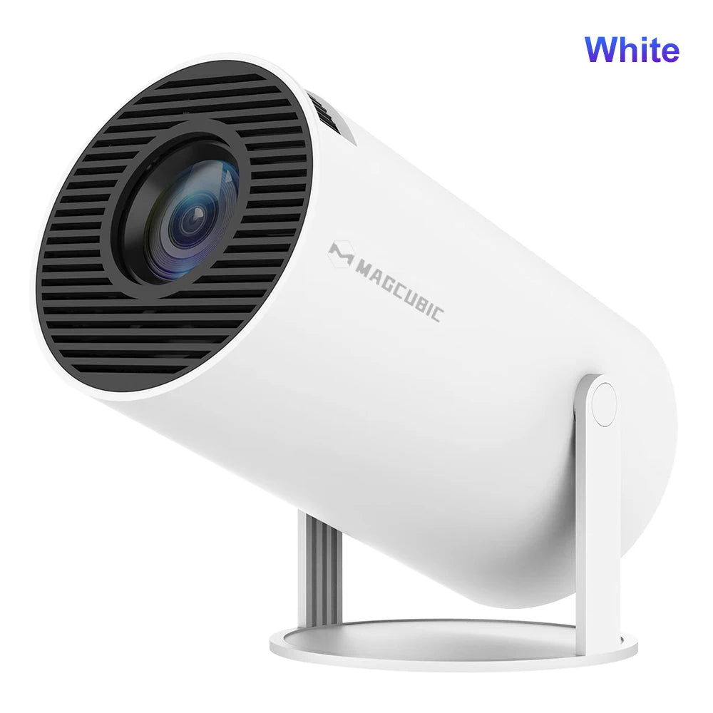 Projetor Magcubic Android 11 4K 1280*720P HY300 Pro + Dual Wifi 290ANSI Projetor Portátil de Cinema ao Ar Livre Flexível a 180° BT5.0