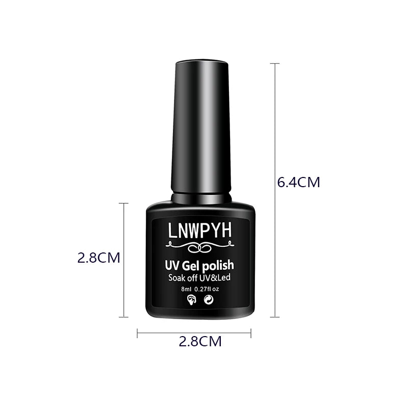 Kit de esmalte em gel com lâmpada UV para unhas, máquina elétrica de furadeira para unhas, kit de base e acabamento para unhas em gel Soak Off