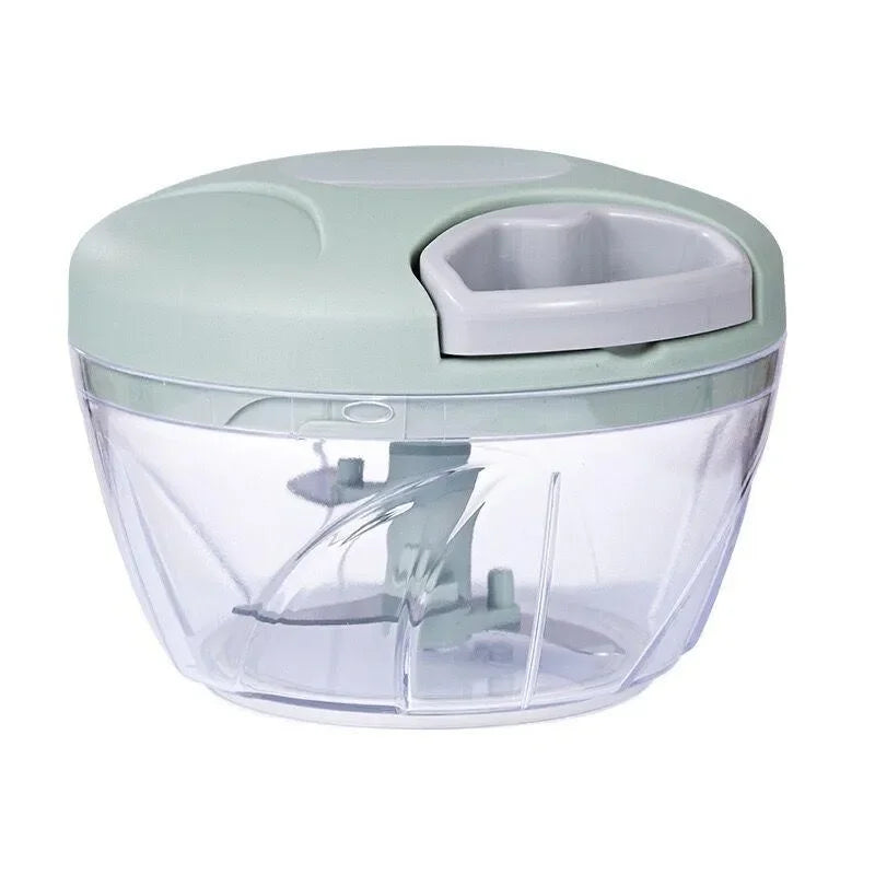 Moedor de carne manual 500/900ml, picador de alho giratório, triturador de alho, cortador de vegetais e cebola, acessórios de cozinha