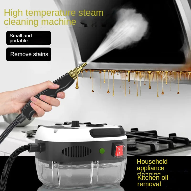 Limpador a vapor, esterilização de alta temperatura, ar condicionado, exaustor de cozinha, limpador a vapor para casa/carro, plugue americano 110V/plugue europeu 220V