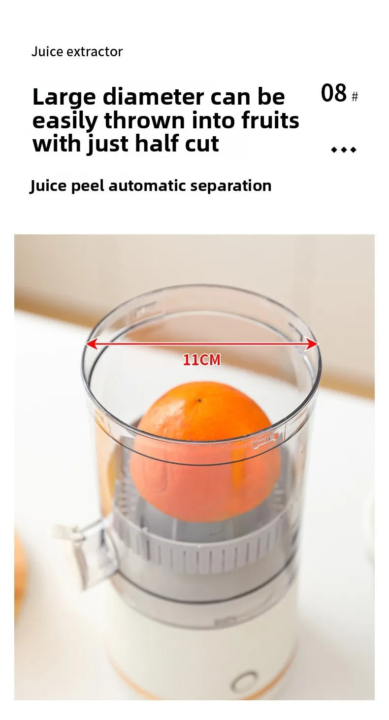 Um liquidificador mini portátil, recarregável via USB, automático e multifuncional que pode facilmente alcançar a separação de resíduos.