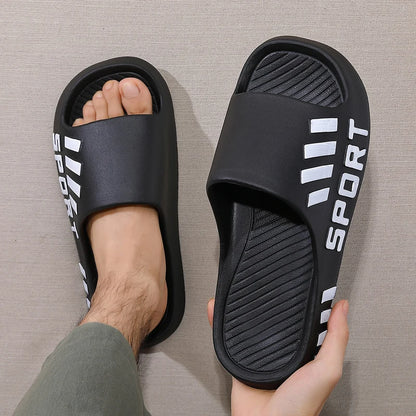 Chinelos masculinos de verão — modelo fashion para uso interno e externo, sandálias estilo flip-flop, sola grossa, antiderrapante, ideais para praia, banho e lazer.
