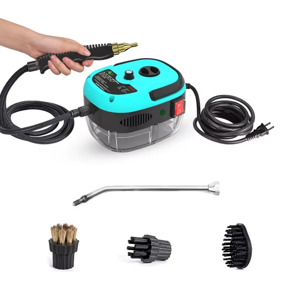 Limpador a vapor, esterilização de alta temperatura, ar condicionado, exaustor de cozinha, limpador a vapor para casa/carro, plugue americano 110V/plugue europeu 220V