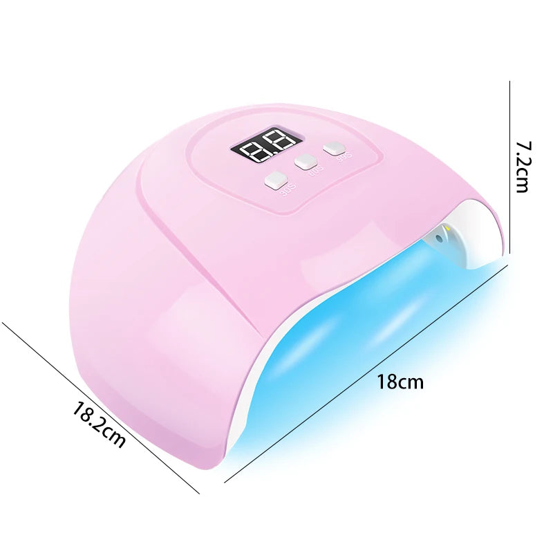 Kit de esmalte em gel com lâmpada UV para unhas, máquina elétrica de furadeira para unhas, kit de base e acabamento para unhas em gel Soak Off