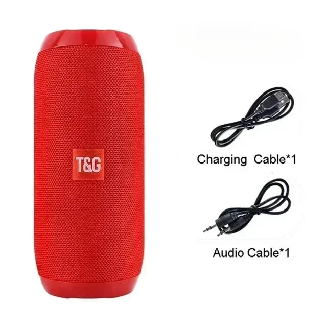 Caixa de Som Portátil Sem Fio Bluetooth Subwoofer Outdoor à Prova d'Água Alto-falante Estéreo Surround Suporte para Rádio FM e TF