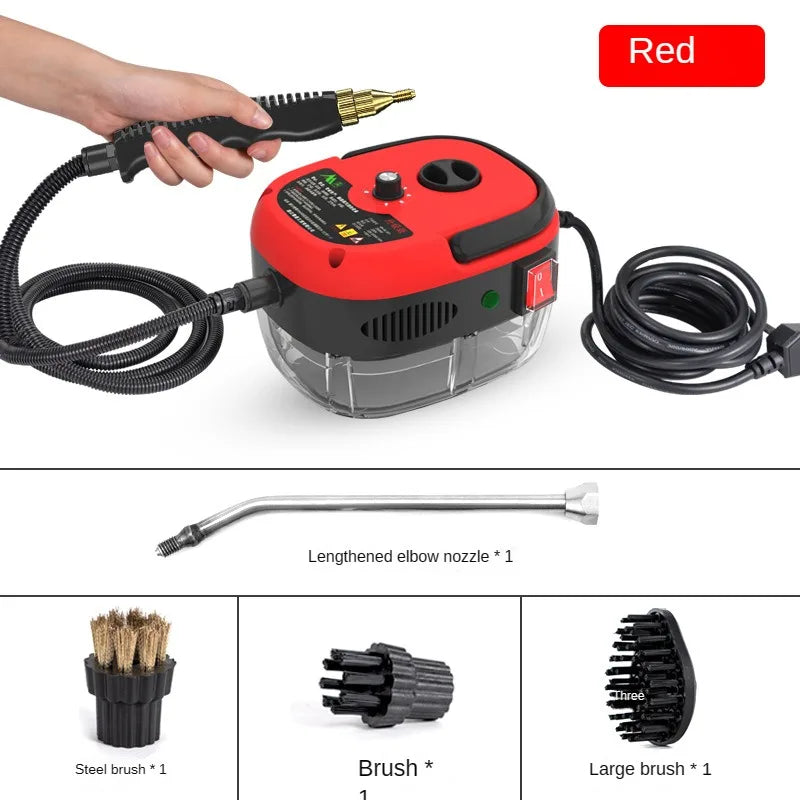 Limpador a vapor, esterilização de alta temperatura, ar condicionado, exaustor de cozinha, limpador a vapor para casa/carro, plugue americano 110V/plugue europeu 220V
