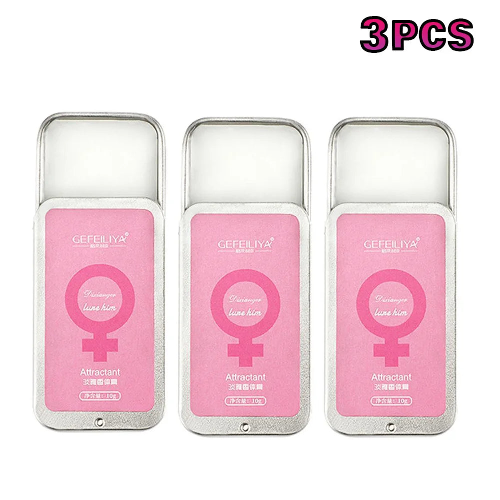 Perfume de feromônio corporal, bálsamo sólido para mulheres e homens, fragrância de bolso de longa duração, fragrância leve, perfume sólido portátil, 1/2/3 peças