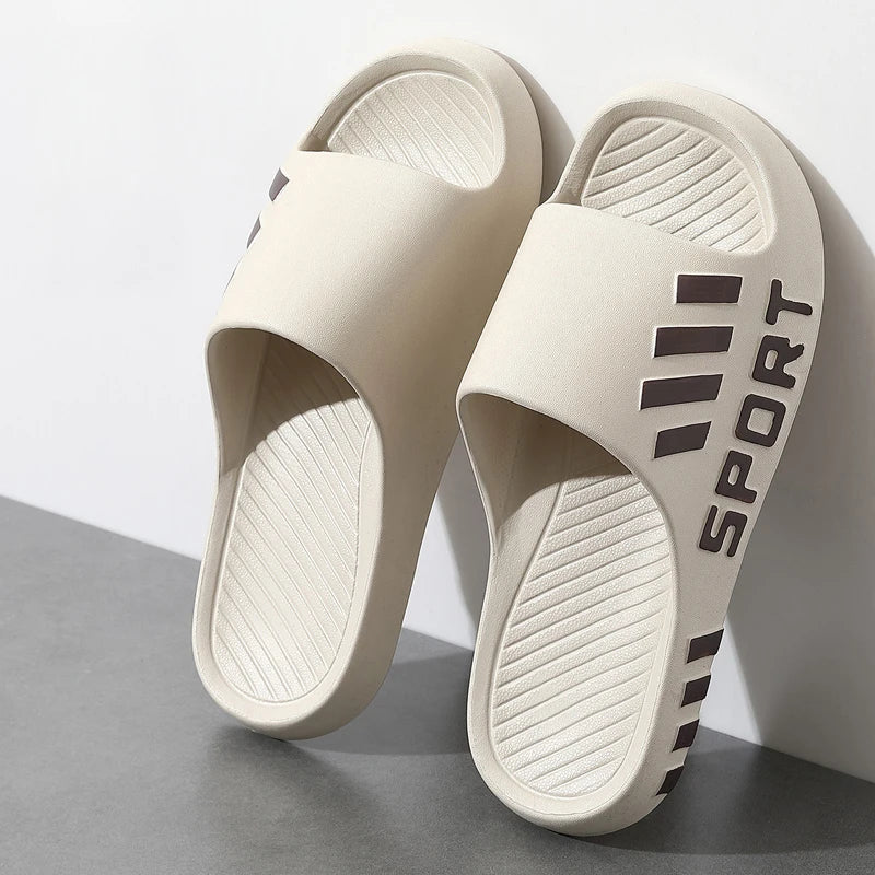 Chinelos masculinos de verão — modelo fashion para uso interno e externo, sandálias estilo flip-flop, sola grossa, antiderrapante, ideais para praia, banho e lazer.