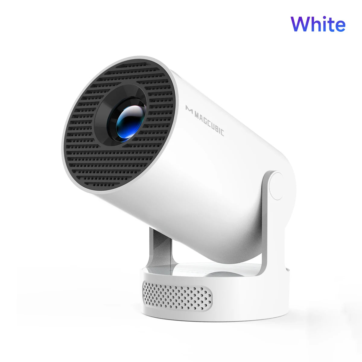 Projetor Magcubic Android 11 4K 1280*720P HY300 Pro + Dual Wifi 290ANSI Projetor Portátil de Cinema ao Ar Livre Flexível a 180° BT5.0