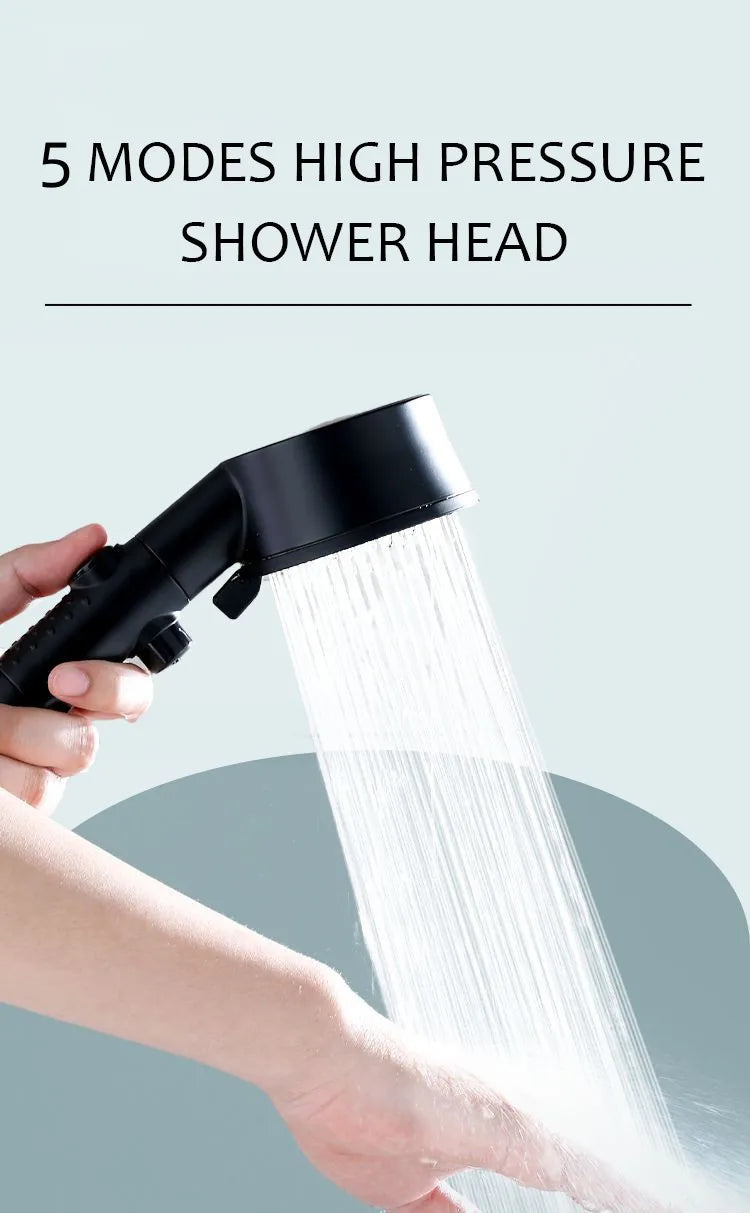Chuveiro de alta pressão com temperatura inteligente, visor digital, graus de rotação, com ventilador pequeno, acessórios de banheiro ABS Rain