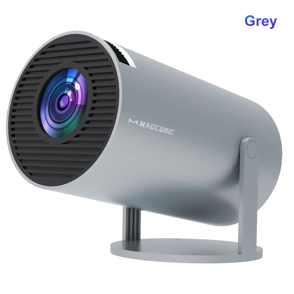 Projetor Magcubic Android 11 4K 1280*720P HY300 Pro + Dual Wifi 290ANSI Projetor Portátil de Cinema ao Ar Livre Flexível a 180° BT5.0
