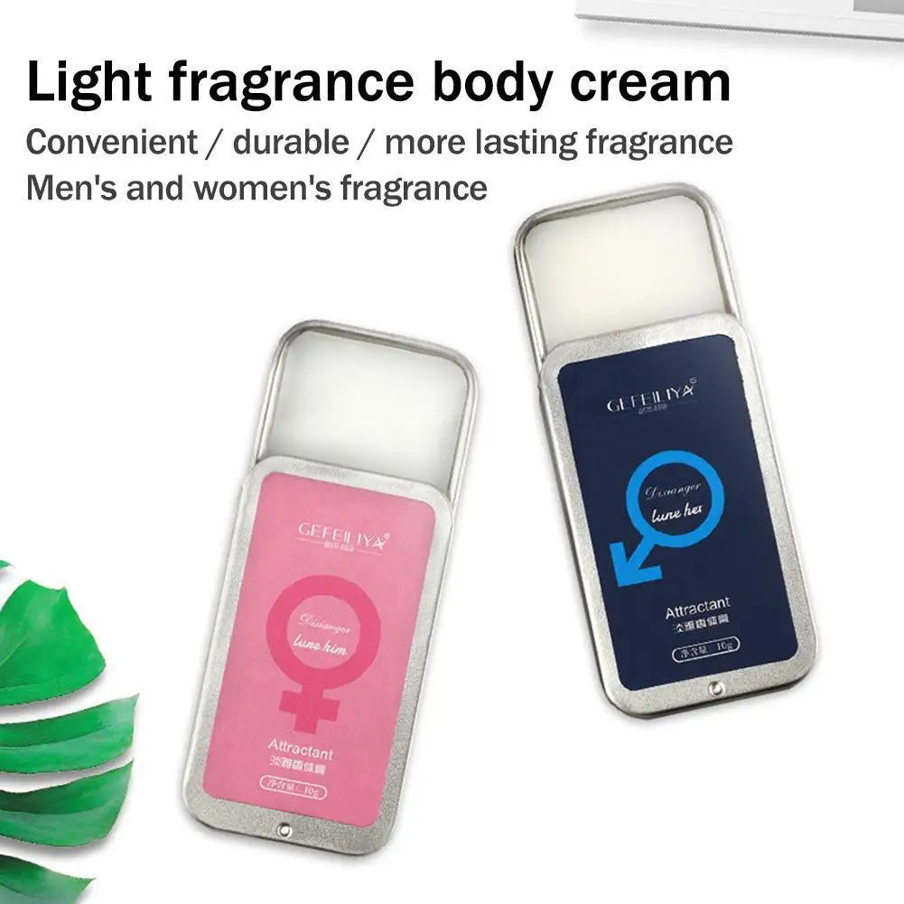 Perfume de feromônio corporal, bálsamo sólido para mulheres e homens, fragrância de bolso de longa duração, fragrância leve, perfume sólido portátil, 1/2/3 peças