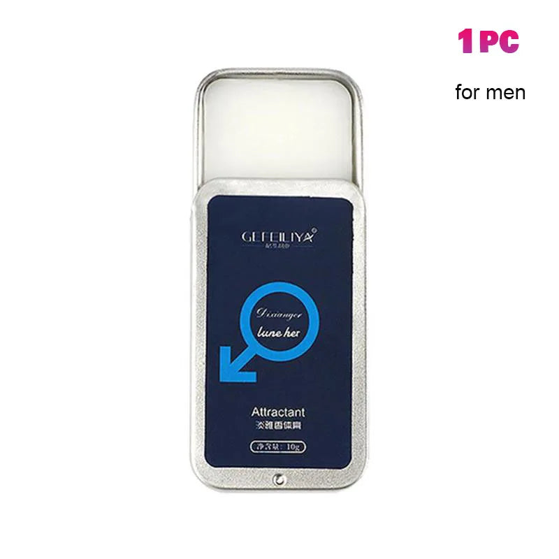 Perfume de feromônio corporal, bálsamo sólido para mulheres e homens, fragrância de bolso de longa duração, fragrância leve, perfume sólido portátil, 1/2/3 peças