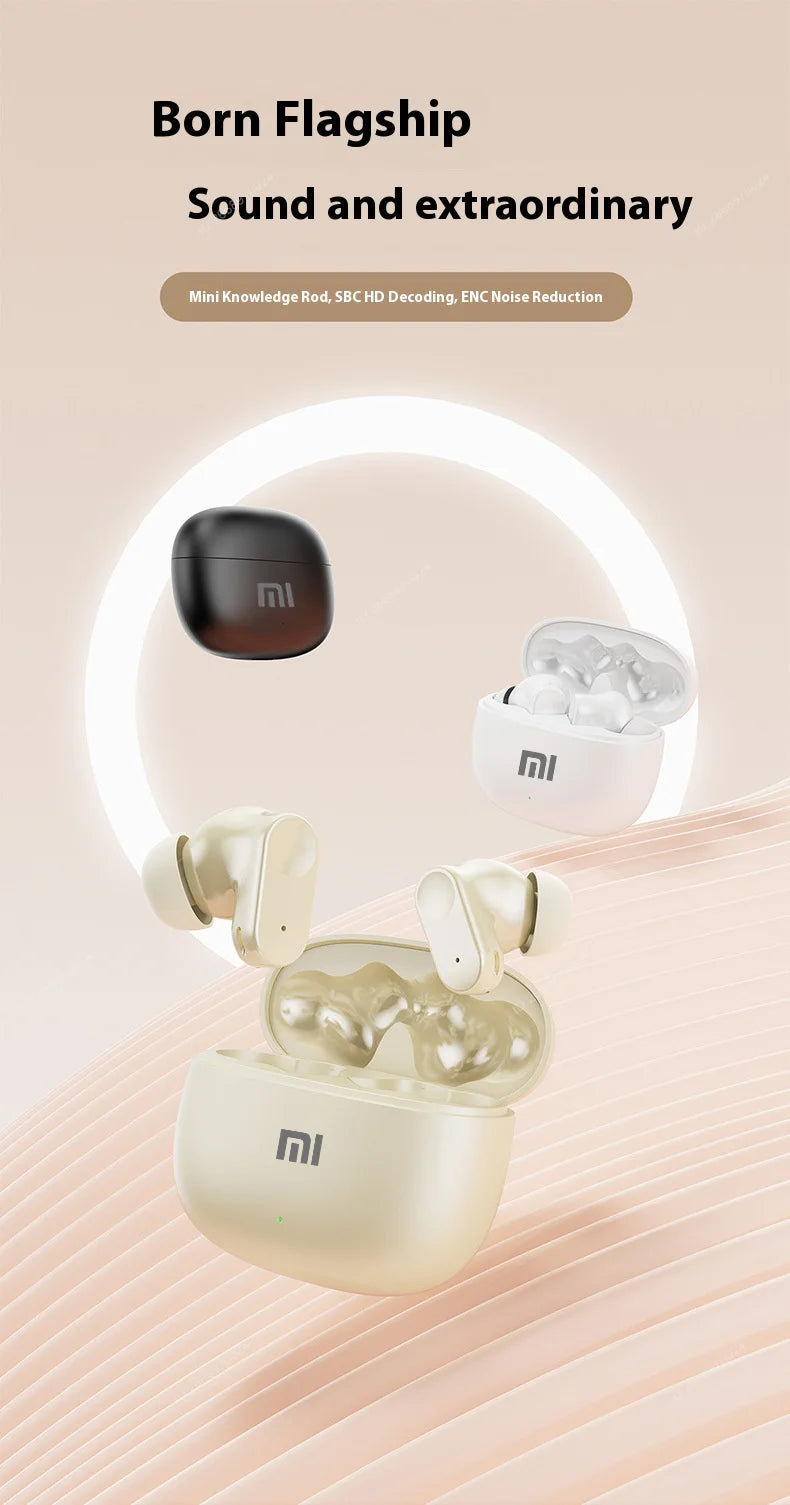 Xiaomi Wireless Bluetooth Earbuds In-Ear Noise Cancelling Secure Fit for Sports Hi-Fi Sound Long Battery Life Perfect for Life