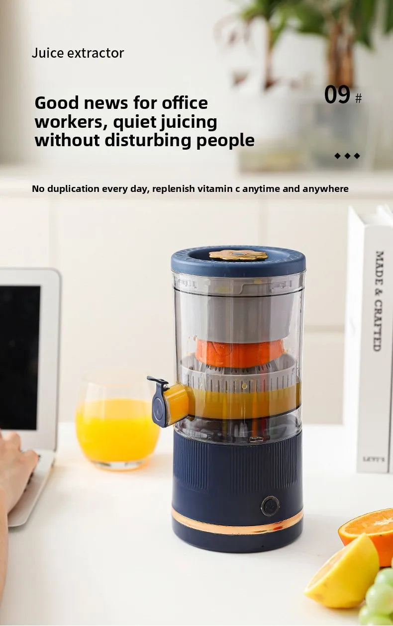 Um liquidificador mini portátil, recarregável via USB, automático e multifuncional que pode facilmente alcançar a separação de resíduos.