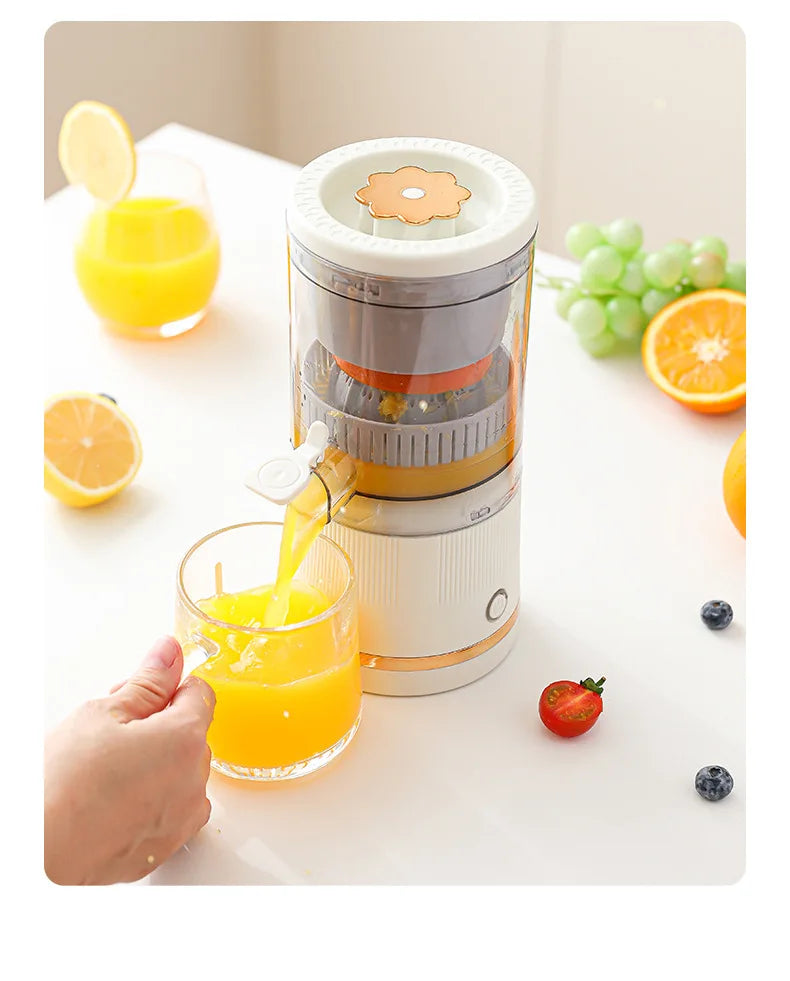 Um liquidificador mini portátil, recarregável via USB, automático e multifuncional que pode facilmente alcançar a separação de resíduos.