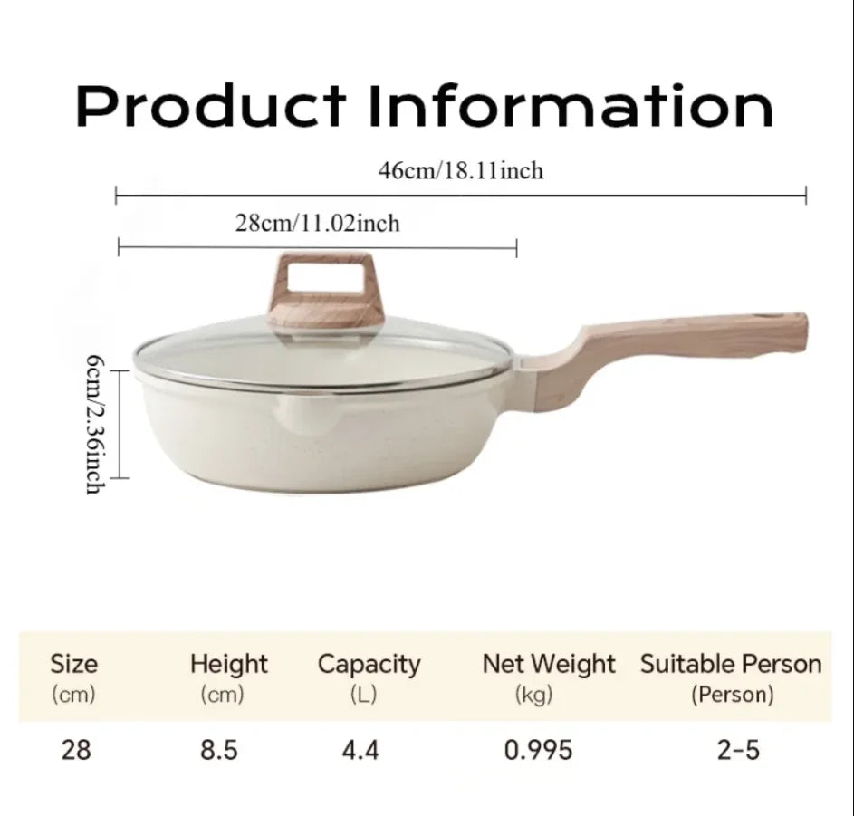 Conjunto de Panelas de Cerâmica DONNOR — Panelas e Frigideiras Antiaderentes, compatíveis com fogão de indução, para cozinha doméstica.