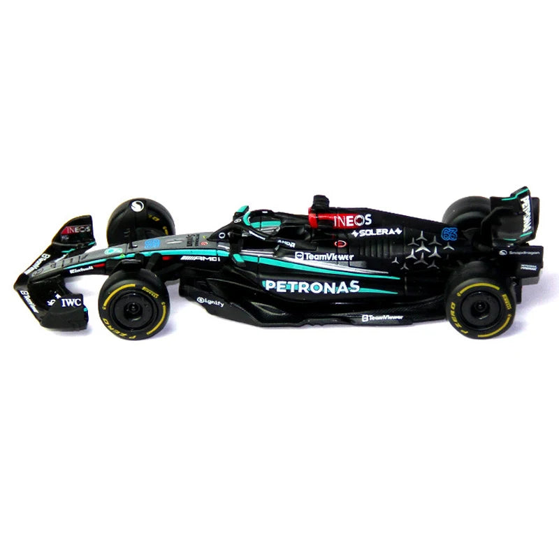 Carro de Brinquedo Mercedes-AMG Petronas F1 Team W15 2024 #44 Hamilton #63 George Russell Alloy Car Die Cast Model Toy Collectible
