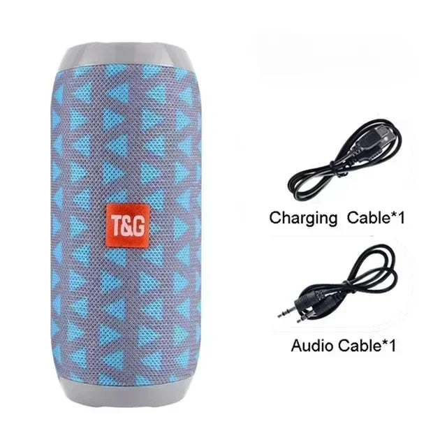 Caixa de Som Portátil Sem Fio Bluetooth Subwoofer Outdoor à Prova d'Água Alto-falante Estéreo Surround Suporte para Rádio FM e TF