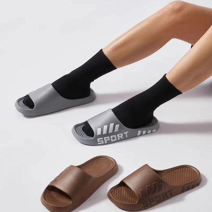 Chinelos masculinos de verão — modelo fashion para uso interno e externo, sandálias estilo flip-flop, sola grossa, antiderrapante, ideais para praia, banho e lazer.