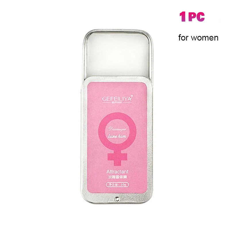 Perfume de feromônio corporal, bálsamo sólido para mulheres e homens, fragrância de bolso de longa duração, fragrância leve, perfume sólido portátil, 1/2/3 peças