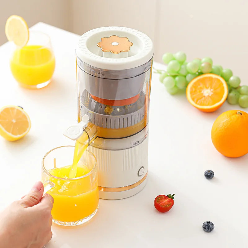 Um liquidificador mini portátil, recarregável via USB, automático e multifuncional que pode facilmente alcançar a separação de resíduos.