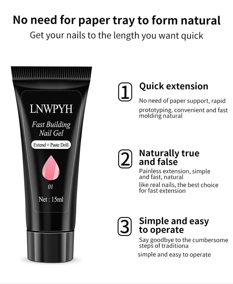 Kit de esmalte em gel com lâmpada UV para unhas, máquina elétrica de furadeira para unhas, kit de base e acabamento para unhas em gel Soak Off