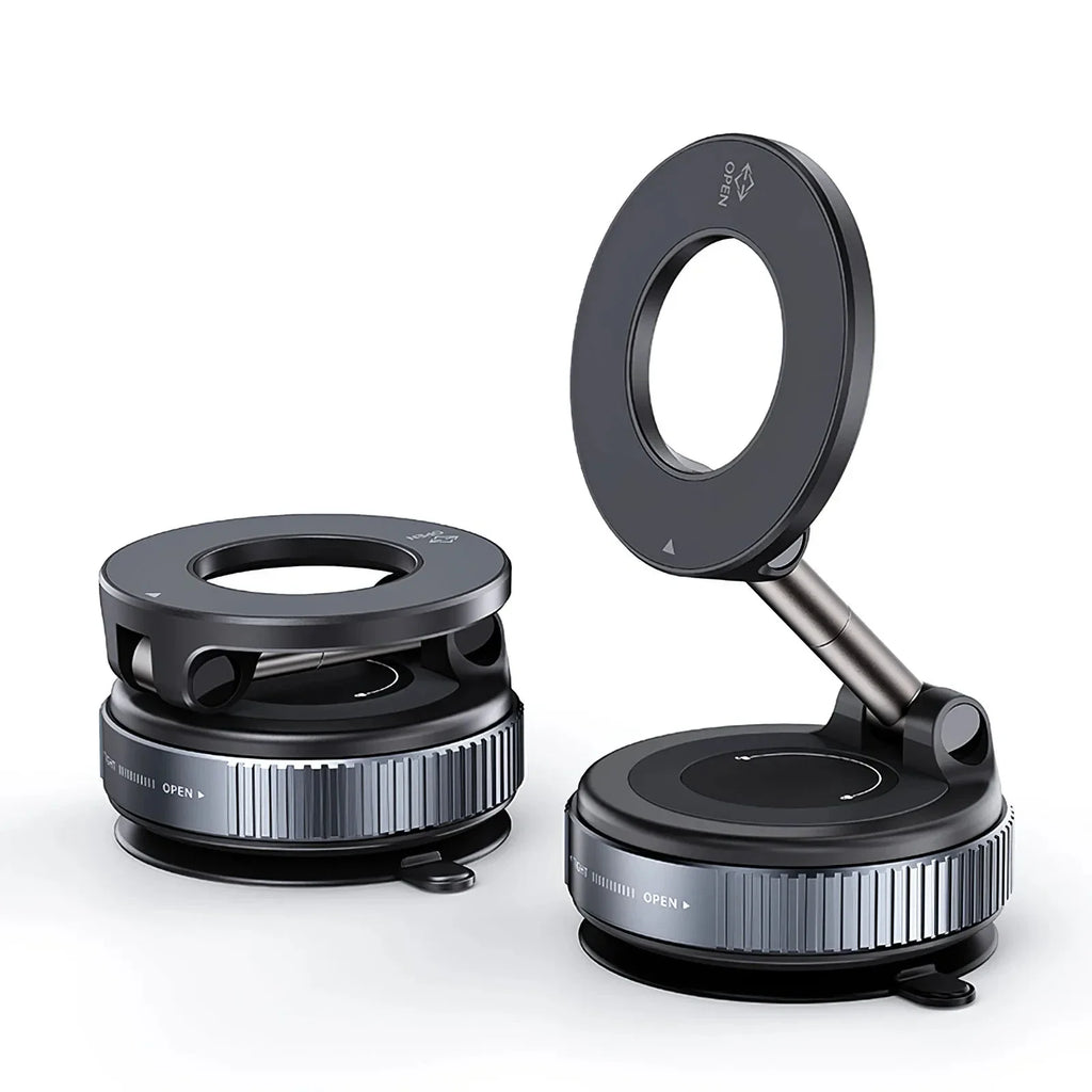 Suporte magnético para telefone de carro, ventosa mecânica a vácuo, rotação de 360°, suporte de adsorção magnética, navegação, suporte universal
