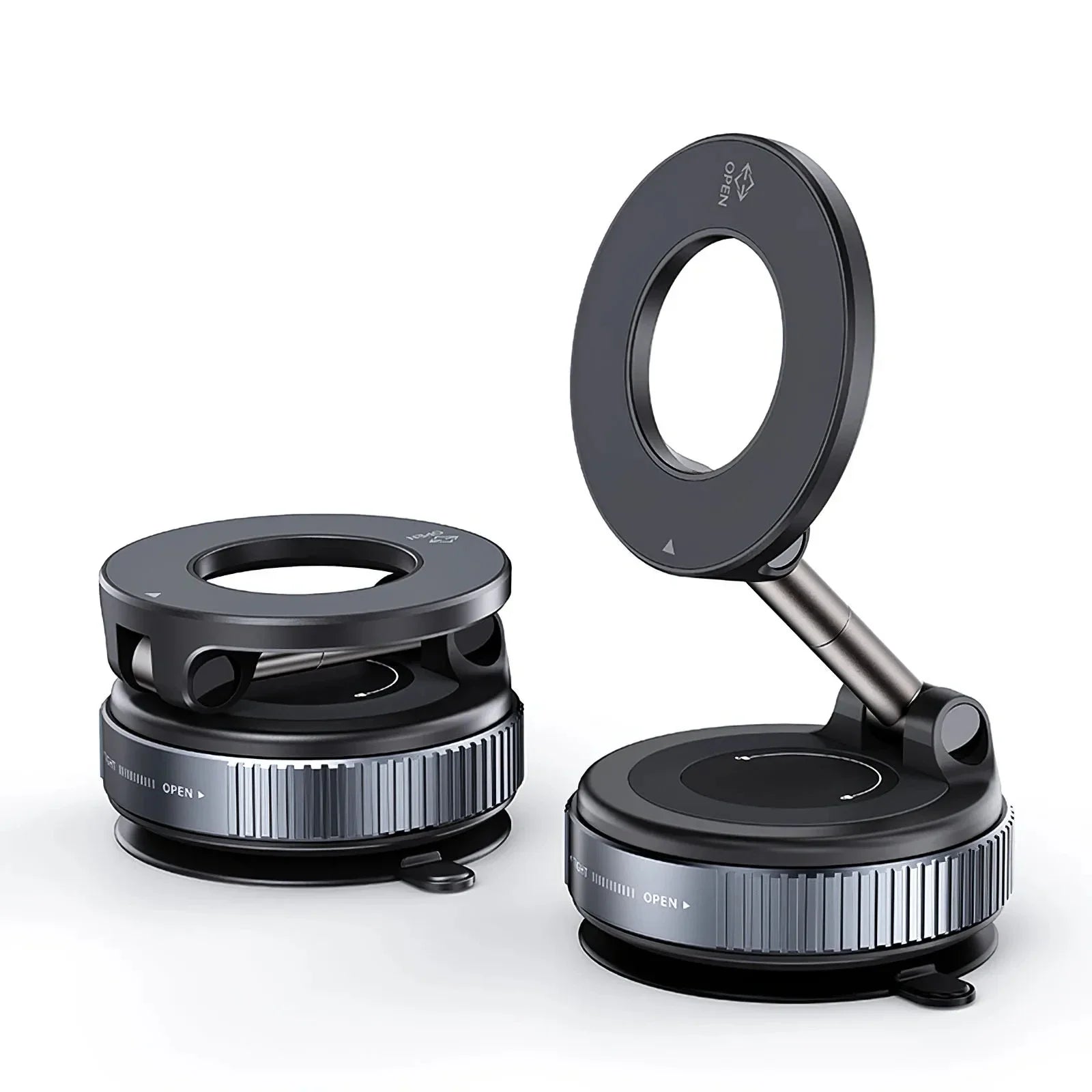 Suporte magnético para telefone de carro, ventosa mecânica a vácuo, rotação de 360°, suporte de adsorção magnética, navegação, suporte universal