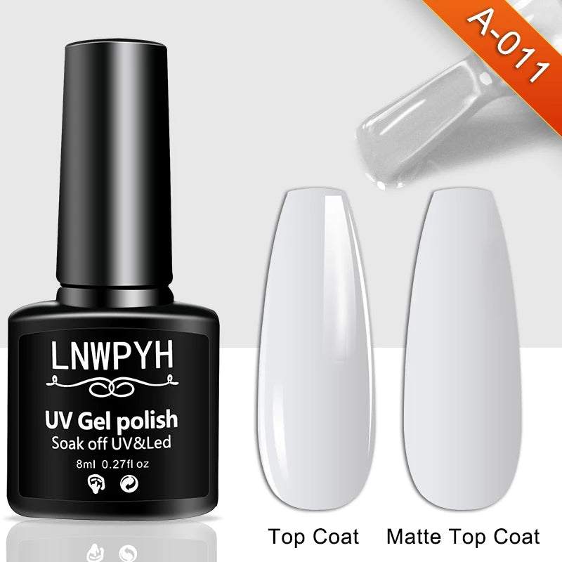 Kit de esmalte em gel com lâmpada UV para unhas, máquina elétrica de furadeira para unhas, kit de base e acabamento para unhas em gel Soak Off