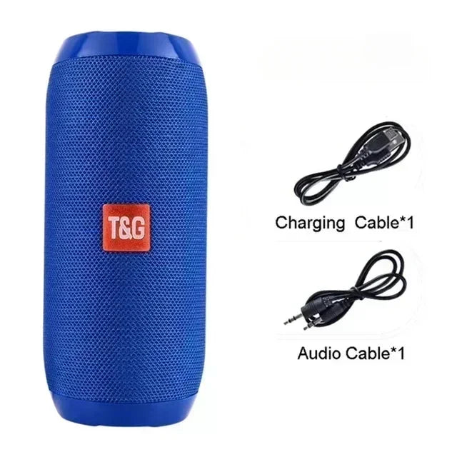 Caixa de Som Portátil Sem Fio Bluetooth Subwoofer Outdoor à Prova d'Água Alto-falante Estéreo Surround Suporte para Rádio FM e TF
